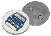 Ford Prefect 100E 1957-59 Round Fridge Magnet